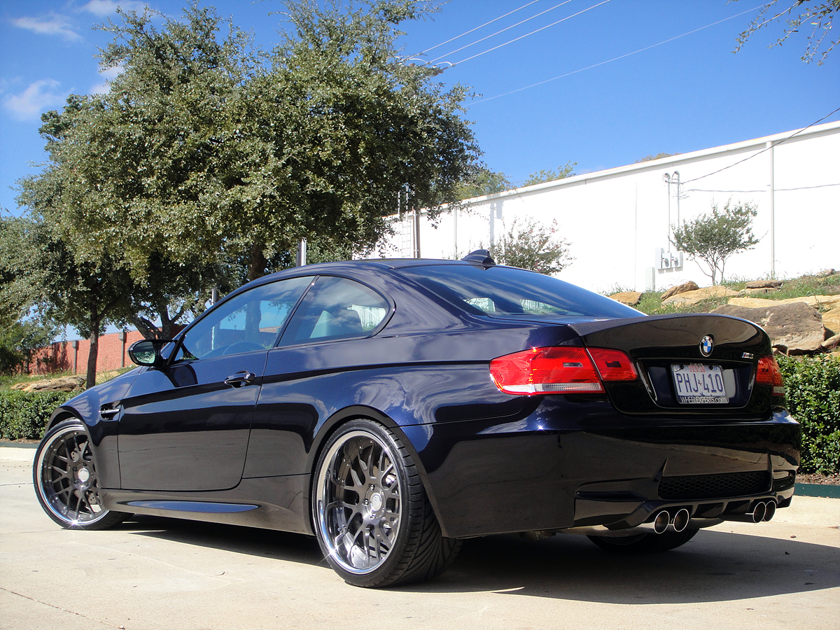 My Jerez Black E92 M3 on 20" Modulare M14 wheels in TINTED BRUSHED.